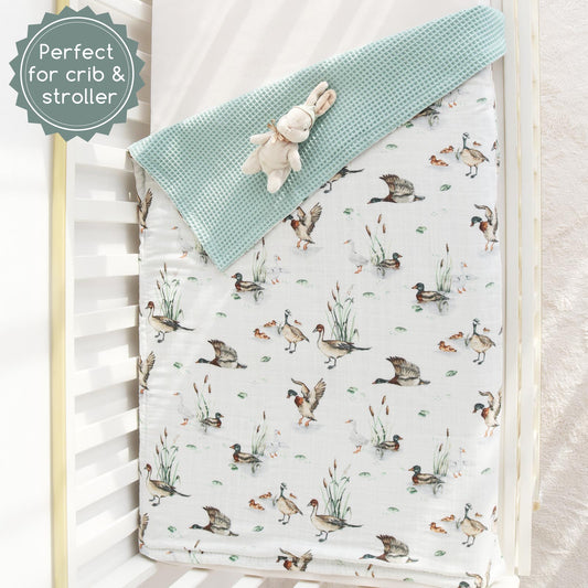 Mallard Duck Waffle Blankets