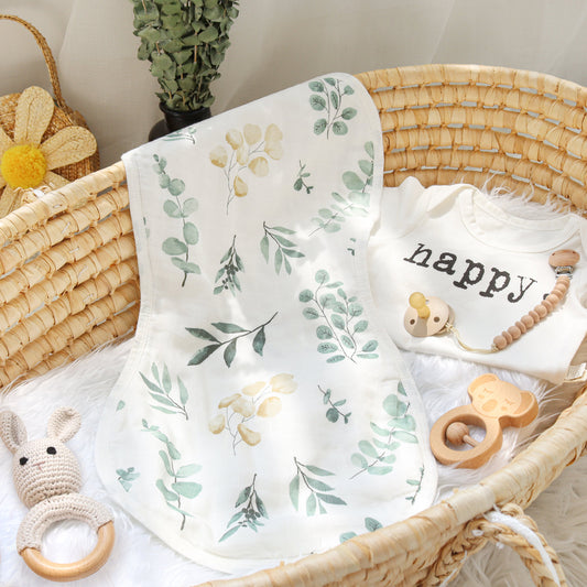 Australian flora Burp Cloth