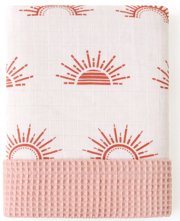 Rising Sun Waffle Blankets