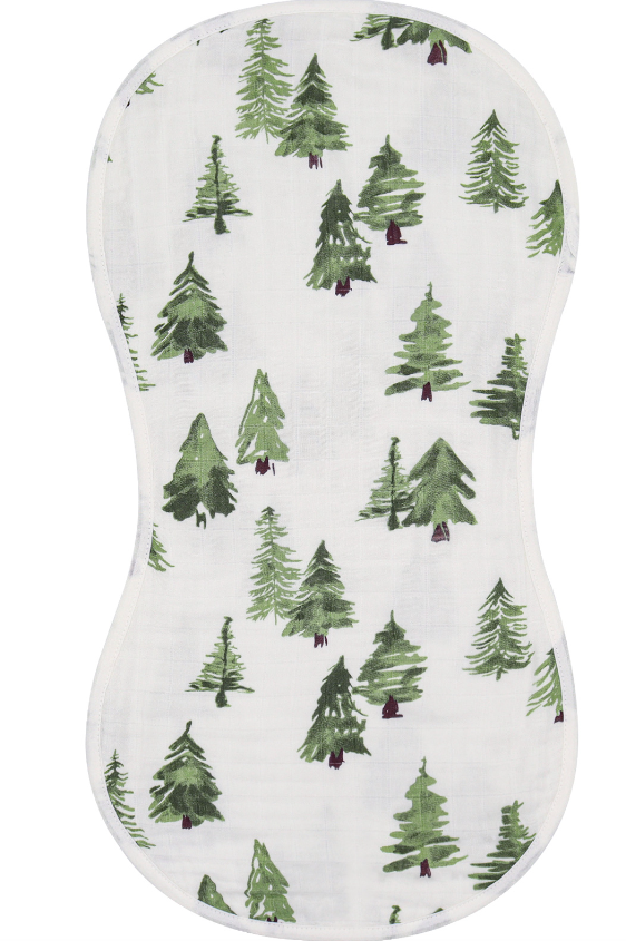 Pine tree Burp Cloth