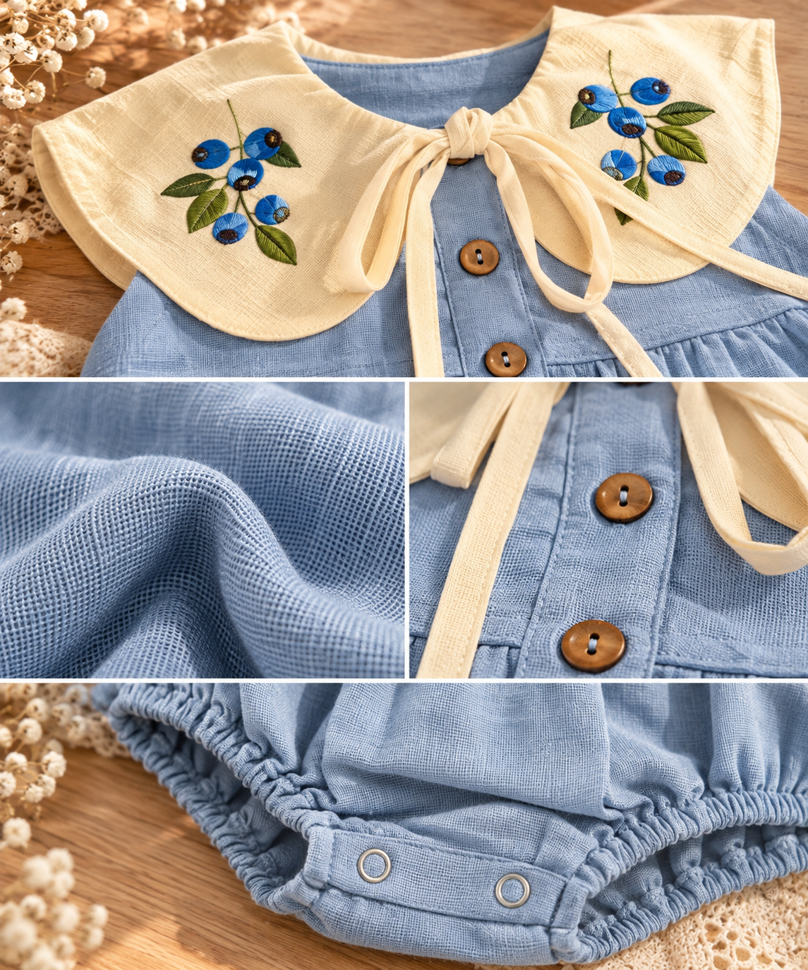 Bluberry Bloom Romper