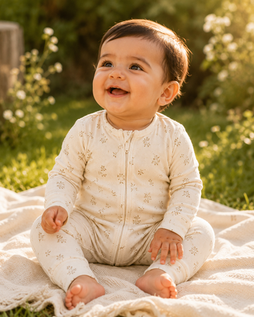 Hazan Long Sleeve Organic Bodysuit
