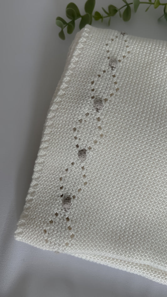 Crochet Ball Blanket - Grey