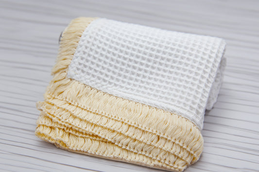 White Waffle Blanket