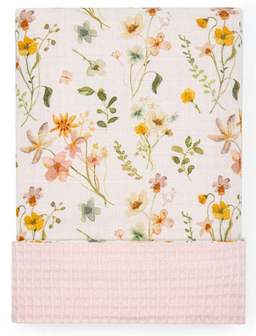 Wild Flower Baby Waffle Blankets