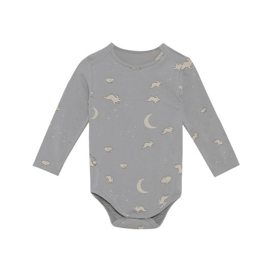 Ezra Long Sleeve Organic Bodysuit - Tiny Yarns