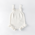 Fiona White Knitted Romper - Tiny Yarns