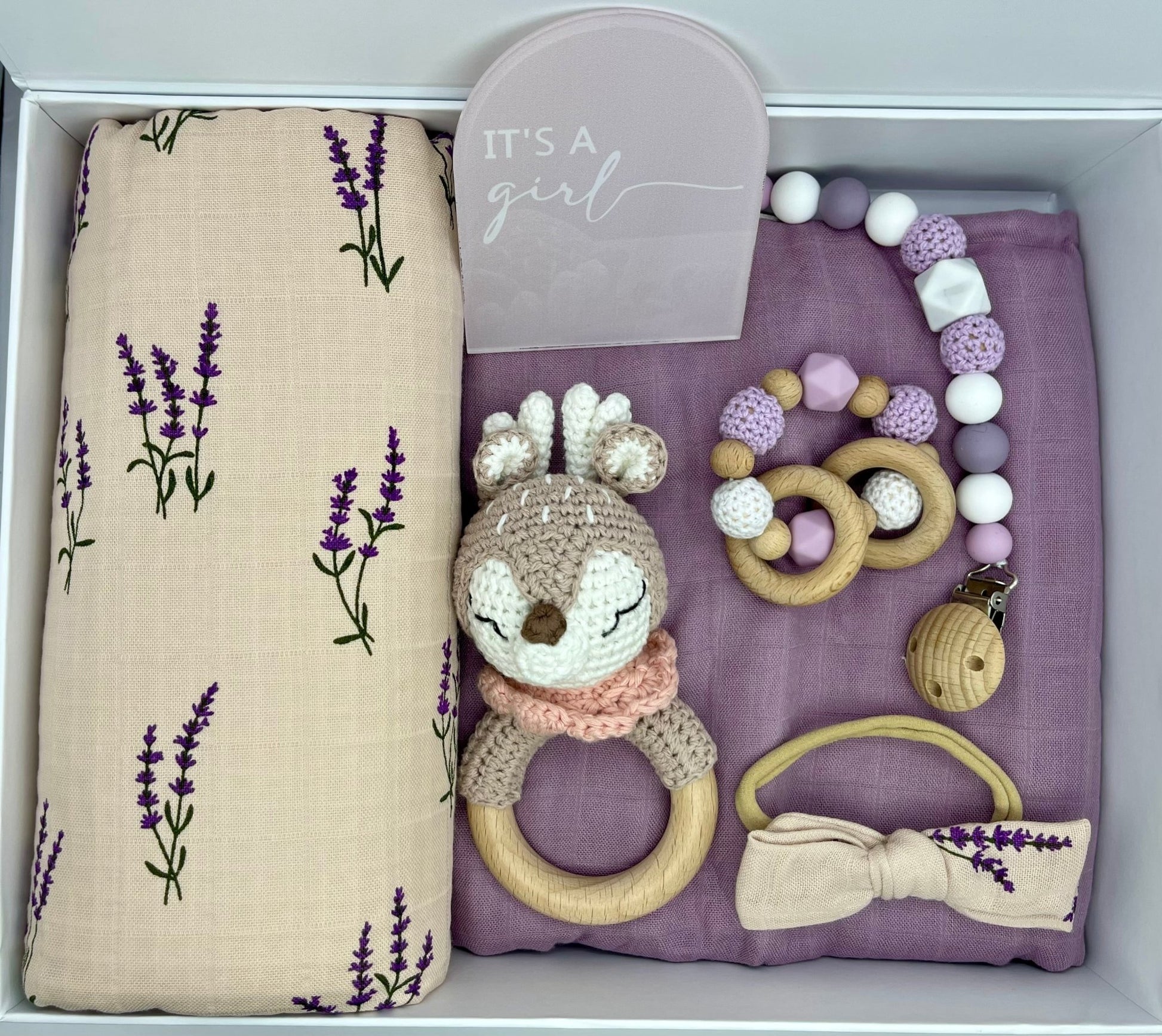 Lavender Melody Gift Box Set - Tiny Yarns