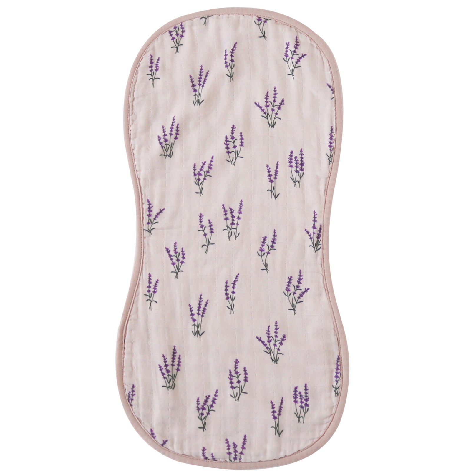 Lavender Melody Muslin Baby Burp Cloth - Tiny Yarns